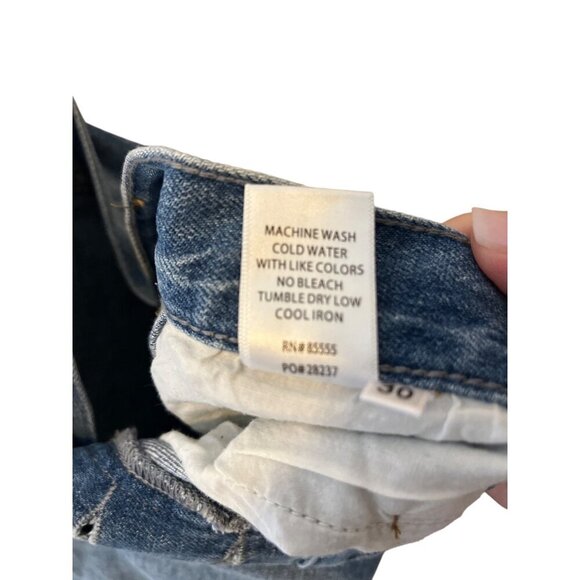 Pistola Distressed Button-Fly Jeans Size 30 Blue Cotton & Rayon Blend - Picture 7 of 7